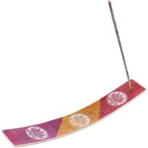 imageSOUL STICKS Hand Painted Natural Soapstone Decorative Incense Stick Holder Ash Catcher for Aromatherapy Yoga or Meditation 7 Chakra  11Lotus  11