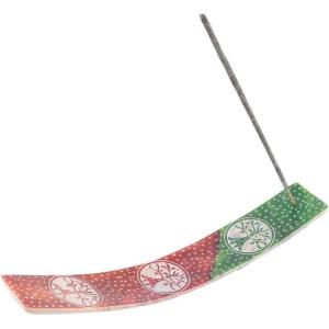 imageSOUL STICKS Hand Painted Natural Soapstone Decorative Incense Stick Holder Ash Catcher for Aromatherapy Yoga or Meditation 7 Chakra  11Tree of Life  10