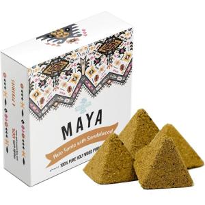 imageSOUL STICKS Maya Palo Santo Pyramid Incense Made from Powder for Cleansing Aromatherapy Spiritual Healing VanillaSandalwood