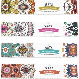 imageSOUL STICKS Maya Palo Santo Variety 4 Pack Incense Sticks Cleansing Smudge  6 Sticks Per Pack  Made in Peru FuerzaFuerza