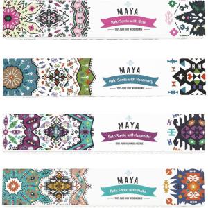 imageSOUL STICKS Maya Palo Santo Variety 4 Pack Incense Sticks Cleansing Smudge  6 Sticks Per Pack  Made in Peru FuerzaPatli