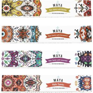 imageSOUL STICKS Maya Palo Santo Variety 4 Pack Incense Sticks Cleansing Smudge  6 Sticks Per Pack  Made in Peru FuerzaPaz