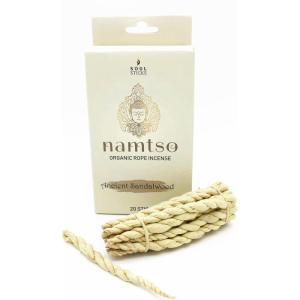 imageSOUL STICKS Namtso Tibetan Handmade Rope Incense 20 Sticks Handrolled Himalayan Lokta Paper Incense 4 Inch Positive VibesSandalwood