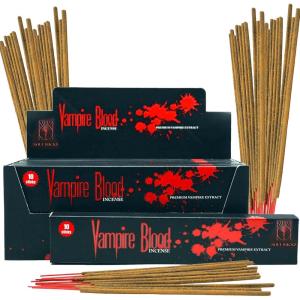 imageSOUL STICKS Vampire Blood Fragrance Incense Sticks 8 Pack Each 15 Grams 100 Natural Incense Agarbatti  Fragrant Smoke for Calming Home Aromatherapy for Meditation Yoga ampamp Stress Relief12 Pack