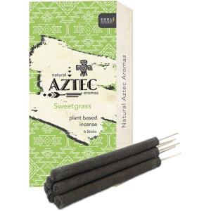 imageSoul Sticks Aztec Cinnamon Resin Incense Sticks 90 Hrs Burn Time  100 Natural HandRolled ampamp SlowBurning 6 Pcs Artisan Blend for Yoga Meditation Relaxation Aromatherapy SandalwoodBlack