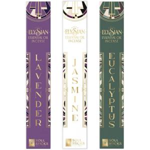 imageSoul Sticks Elysian 3 Pack Variety Set 10 Sticks Per Pack All Natural Essential Oil Incense Sets Fragrance Aromatherapy Green EssenceTranquility Time