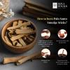 imageAncient VEDA Palo Santo Sticks Premium Grade from Peru  Sacred Wood for Smudging Meditation Cleansing ampamp Yoga Harmony Kit6 Pack