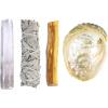 imageAncient VEDA Palo Santo Sticks Premium Grade from Peru  Sacred Wood for Smudging Meditation Cleansing ampamp Yoga Harmony KitMini Smudge Kit