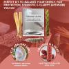imageAncient VEDA Sage Smudge Kit  Cedar Sweetgrass ampamp Palo Santo Sticks Smudging Kit for Meditation Yoga Reiki Home Cleansing ampamp Aromatherapy Starter Kit Cedar SageDragons Blood Sage