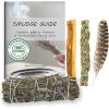 imageAncient VEDA Sage Smudge Kit  Cedar Sweetgrass ampamp Palo Santo Sticks Smudging Kit for Meditation Yoga Reiki Home Cleansing ampamp Aromatherapy Starter Kit Cedar SageLavender Sage