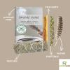 imageAncient VEDA Sage Smudge Kit  Cedar Sweetgrass ampamp Palo Santo Sticks Smudging Kit for Meditation Yoga Reiki Home Cleansing ampamp Aromatherapy Starter Kit Cedar SageBlue Sage