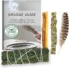 imageAncient VEDA Sage Smudge Kit  Cedar Sweetgrass ampamp Palo Santo Sticks Smudging Kit for Meditation Yoga Reiki Home Cleansing ampamp Aromatherapy Starter Kit Cedar SageCedar Sage