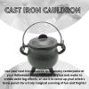 imageReusable 4Inch Cast Iron Cauldron Candle with Lid and Hanging Handle  Ritual ampamp Aromatherapy Candle for Spell Casting Smudging Home Cleansing  HerbInfused with Essential Oils EucalyptusLavender