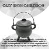 imageReusable 4Inch Cast Iron Cauldron Candle with Lid and Hanging Handle  Ritual ampamp Aromatherapy Candle for Spell Casting Smudging Home Cleansing  HerbInfused with Essential Oils EucalyptusSandalwood