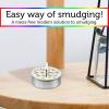 imageSOUL STICKS 12 Pack Little Smudgies Tealight Candles Smudge Candle for Cleansing House Meditation Chakra Healing  Made with Crystals and Herbs White Sage ampamp Peppermint7 Chakra