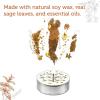 imageSOUL STICKS 12 Pack Little Smudgies Tealight Candles Smudge Candle for Cleansing House Meditation Chakra Healing  Made with Crystals and Herbs White Sage ampamp PeppermintPalo Santo