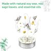 imageSOUL STICKS 12 Pack Little Smudgies Tealight Candles Smudge Candle for Cleansing House Meditation Chakra Healing  Made with Crystals and Herbs White Sage ampamp PeppermintWhite Sage  Peppermint