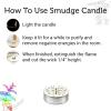 imageSOUL STICKS 12 Pack Little Smudgies Tealight Candles Smudge Candle for Cleansing House Meditation Chakra Healing  Made with Crystals and Herbs White Sage ampamp Peppermint7 Chakra