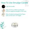 imageSOUL STICKS 12 Pack Little Smudgies Tealight Candles Smudge Candle for Cleansing House Meditation Chakra Healing  Made with Crystals and Herbs White Sage ampamp PeppermintWhite Sage  Eucalyptus