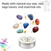 imageSOUL STICKS 12 Pack Little Smudgies Tealight Candles Smudge Candle for Cleansing House Meditation Chakra Healing  Made with Crystals and Herbs White Sage ampamp Peppermint7 Chakra