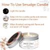 imageSOUL STICKS 2 Piece Smudge Kit Set Bundle  Smudge Candle ampamp Smudge Spray for Cleansing Meditation Healing Aromatherapy White Sage ampamp PeppermintPalo Santo