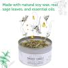 imageSOUL STICKS 2 Piece Smudge Kit Set Bundle  Smudge Candle ampamp Smudge Spray for Cleansing Meditation Healing Aromatherapy White Sage ampamp PeppermintWhite Sage  Peppermint
