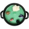 imageSOUL STICKS 4 Metal Cauldron Amber Patchouli Scented Candle with Dried Flowers with Handle Reusable for Spells Smudging Rituals ampamp Blessings Hamsa HandHamsa Hand