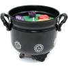 imageSOUL STICKS 4 Metal Cauldron Amber Patchouli Scented Candle with Dried Flowers with Handle Reusable for Spells Smudging Rituals ampamp Blessings Hamsa Hand7 Chakras