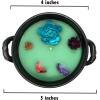 imageSOUL STICKS 4 Metal Cauldron Amber Patchouli Scented Candle with Dried Flowers with Handle Reusable for Spells Smudging Rituals ampamp Blessings Hamsa HandTree of Life