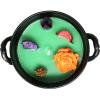 imageSOUL STICKS 4 Metal Cauldron Amber Patchouli Scented Candle with Dried Flowers with Handle Reusable for Spells Smudging Rituals ampamp Blessings Hamsa Hand7 Chakras