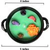 imageSOUL STICKS 4 Metal Cauldron Amber Patchouli Scented Candle with Dried Flowers with Handle Reusable for Spells Smudging Rituals ampamp Blessings Hamsa Hand7 Chakras