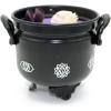 imageSOUL STICKS 4 Metal Cauldron Lavender Scented Candle with Dried Flowers with Handle Reusable for Spells Smudging Rituals ampamp Blessings 7 Chakras7 Chakras