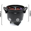 imageSOUL STICKS 4 Metal Cauldron Palo Santo Scented Candle with Dried Flowers with Handle Reusable for Spells Smudging Rituals ampamp Blessings Flower of Life7 Chakras