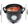 imageSOUL STICKS 4 Metal Cauldron Palo Santo Scented Candle with Dried Flowers with Handle Reusable for Spells Smudging Rituals ampamp Blessings Flower of LifeFlower of Life