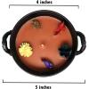 imageSOUL STICKS 4 Metal Cauldron Palo Santo Scented Candle with Dried Flowers with Handle Reusable for Spells Smudging Rituals ampamp Blessings Flower of LifeFlower of Life