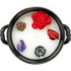 imageSOUL STICKS 4 Metal Cauldron White Sage Scented Candle with Dried Flowers with Handle Reusable for Spells Smudging Rituals ampamp Blessings Hamsa HandHamsa Hand