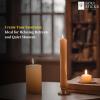 imageSOUL STICKS 4quot Scented Ritual Candles Chime Taper Premium Candles 20 pcs for Rituals Ceremonies Meditation Altar and Spells GrayLemongrassLight Brown  Sandalwood Ritual Candles