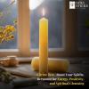 imageSOUL STICKS 4quot Scented Ritual Candles Chime Taper Premium Candles 20 pcs for Rituals Ceremonies Meditation Altar and Spells GrayLemongrassYellow  Bergamot Ritual Candles