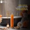 imageSOUL STICKS 4quot Scented Ritual Candles Chime Taper Premium Candles 20 pcs for Rituals Ceremonies Meditation Altar and Spells OrangeVanilla