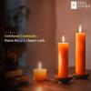 imageSOUL STICKS 4quot Scented Ritual Candles Chime Taper Premium Candles 20 pcs for Rituals Ceremonies Meditation Altar and Spells OrangeVanilla