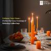 imageSOUL STICKS 4quot Scented Ritual Candles Chime Taper Premium Candles 20 pcs for Rituals Ceremonies Meditation Altar and Spells OrangeVanilla
