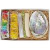 imageSOUL STICKS Floral Sage Smudge Kit  Gift Set with 2 Floral White Sage Smudge Sticks Smudge Shell Palo Santo Stick 4 Selenite Wand and Sweetgrass Rainbow with YellowRainbow With Yellow