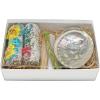 imageSOUL STICKS Floral Sage Smudge Kit  Gift Set with 2 Floral White Sage Smudge Sticks Smudge Shell Palo Santo Stick 4 Selenite Wand and Sweetgrass Rainbow with YellowRainbow With Green