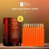 imageSOUL STICKS Love Magic Spell Chime Taper Candles 20 Pack  Ideal for Altar Rituals Ceremonies Meditation Red Colored Candle for Witchcraft Supplies Wiccan Supplies and Tools Candle ClearanceControl Orange Chime Candles