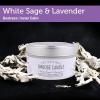 imageSOUL STICKS Smudge Candle for Cleansing House Meditation Chakra Healing Aromatherapy  35 Ounce Smudge Candle for Spiritual Cleansing White Sage ampamp Dragons BloodWhite Sage  Lavender