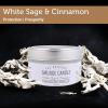 imageSOUL STICKS Smudge Candle for Cleansing House Meditation Chakra Healing Aromatherapy  35 Ounce Smudge Candle for Spiritual Cleansing White Sage ampamp Dragons BloodWhite Sage  Cinnamon