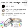 imageSOUL STICKS Smudge Candle for Cleansing House Meditation Chakra Healing Aromatherapy  35 Ounce Smudge Candle for Spiritual Cleansing White Sage ampamp Dragons Blood7 Chakras