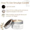 imageSOUL STICKS Smudge Candle for Cleansing House Meditation Chakra Healing Aromatherapy  35 Ounce Smudge Candle for Spiritual Cleansing White Sage ampamp Dragons BloodWhite Sage  Cinnamon