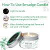 imageSOUL STICKS Smudge Kit 3 Piece Set Bundle  Peppermint 4 Sage Smudge Sticks Smudge Candle Smudge Spray for Cleansing Meditation Healing Aromatherapy White Sage ampamp PeppermintWhite Sage  Peppermint