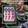 imageSoul Sticks 4 Inch 6 Pack Floral Blissful White Sage Smudge Sticks Bulk with Starter Guide  Smudge Sticks Bulk  Sage for Cleansing House  White Sage for Smudging and Negative Energy  Sage Bundles3 Pack  4 Inch